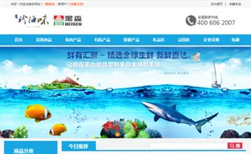 自贡黑羽网络网页制作案例-广东中农远海贸易有限公司