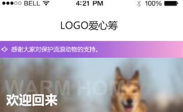 自贡黑羽网络网页制作案例-爱心宠物筹粮捐赠平台