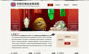 自贡黑羽网络网页制作案例-中国文物历史研究院